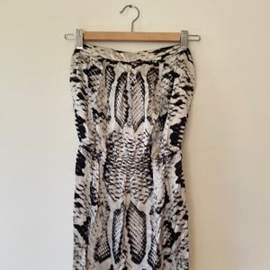 Silk Snake Print Dress
